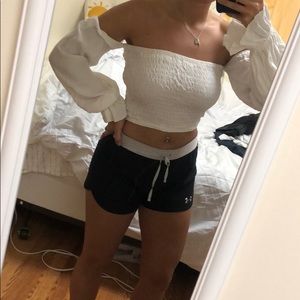 White crop top